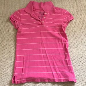 AE striped shirt sleeve polo